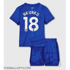 Chelsea Christopher Nkunku #18 Fußballbekleidung Heimtrikot Kinder 2025-26 Kurzarm (+ kurze hosen)